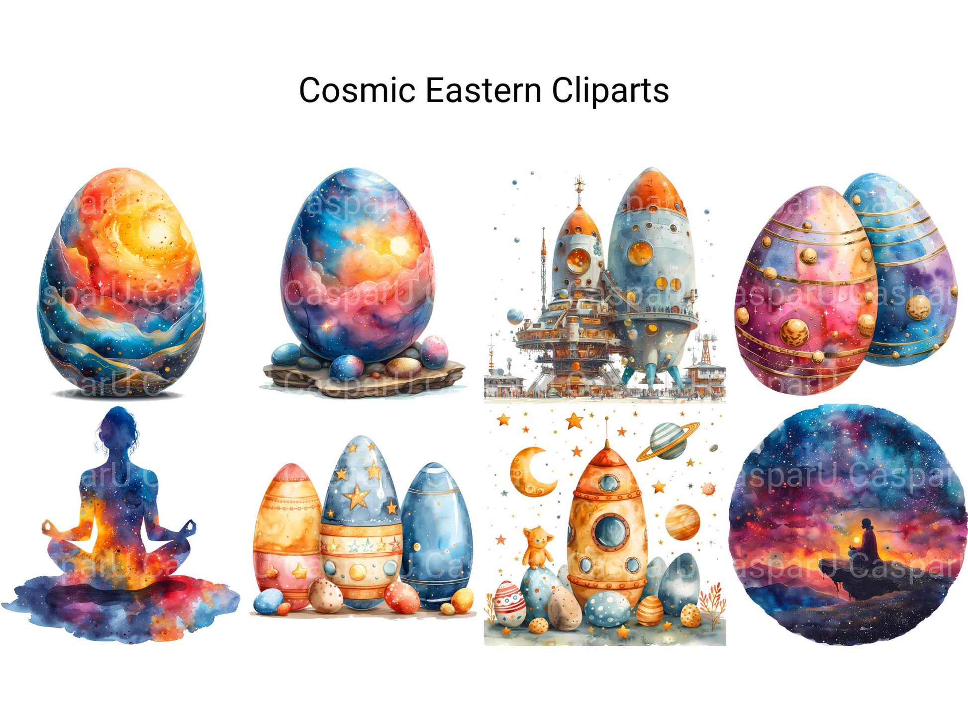 Cosmic Eastern Clipart - CraftNest