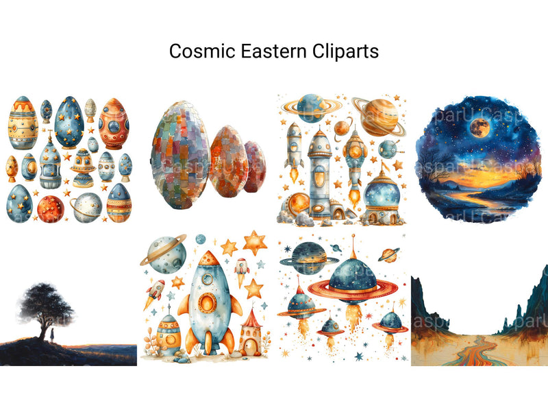 Cosmic Eastern Clipart - CraftNest