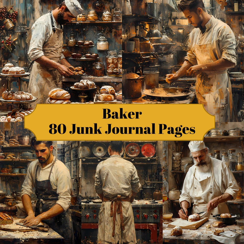 Baker Junk Journal Pages - CraftNest - Digital Crafting and Art