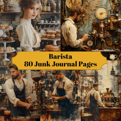 Barista Junk Journal Pages - CraftNest - Digital Crafting and Art