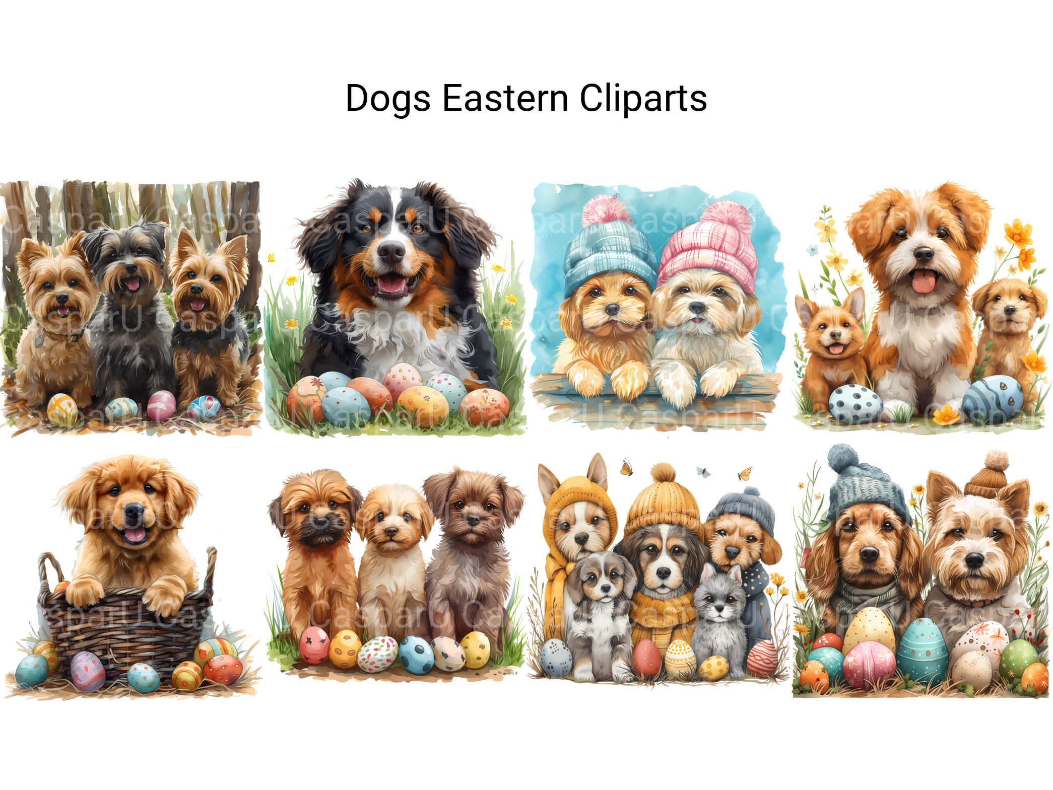 Dogs Eastern Clipart - CraftNest