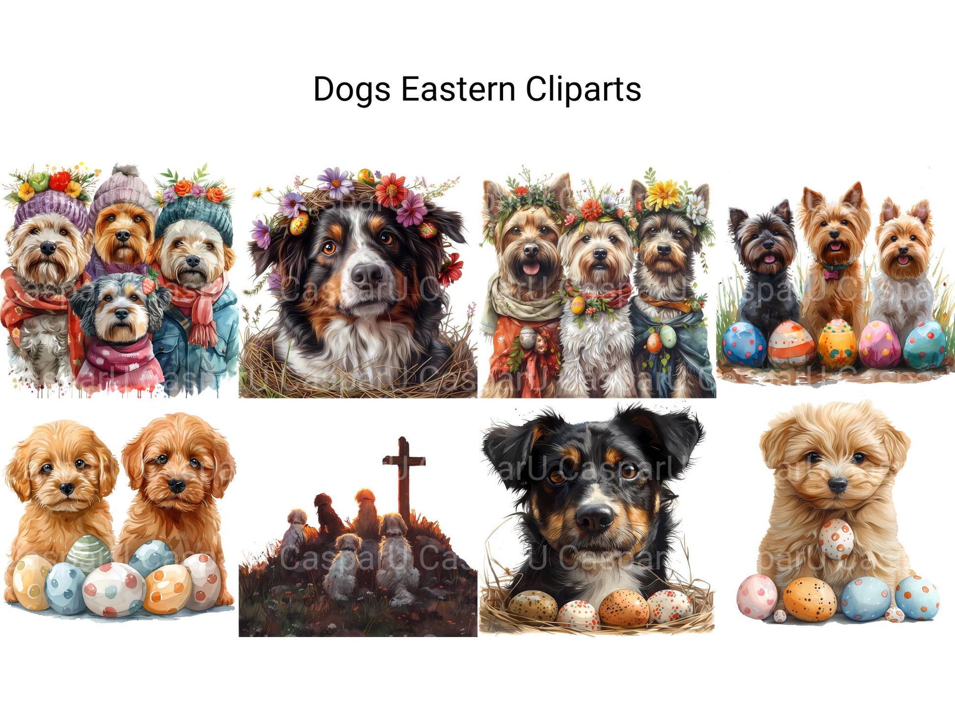 Dogs Eastern Clipart - CraftNest