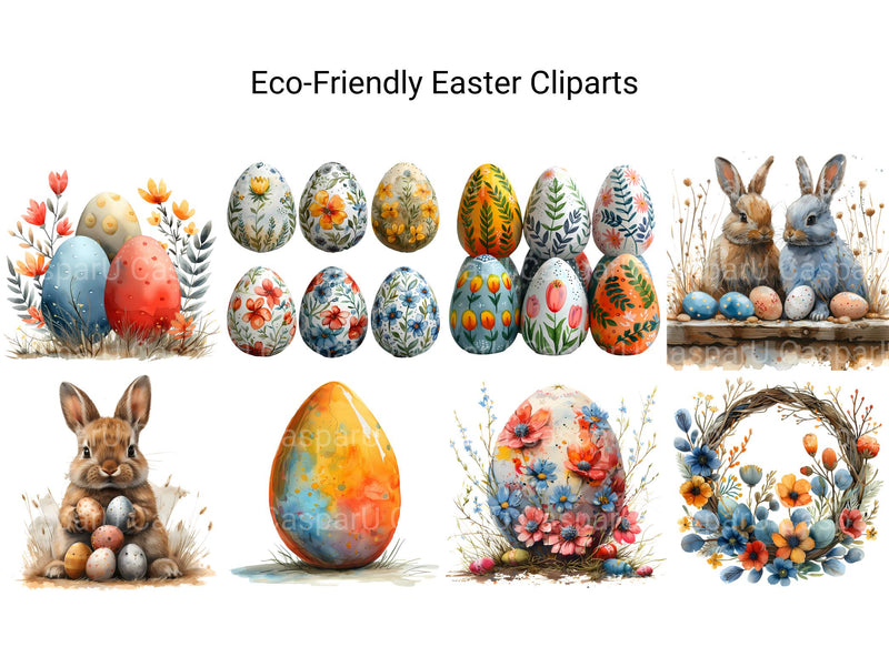 Eco-Friendly Easter Clipart - CraftNest