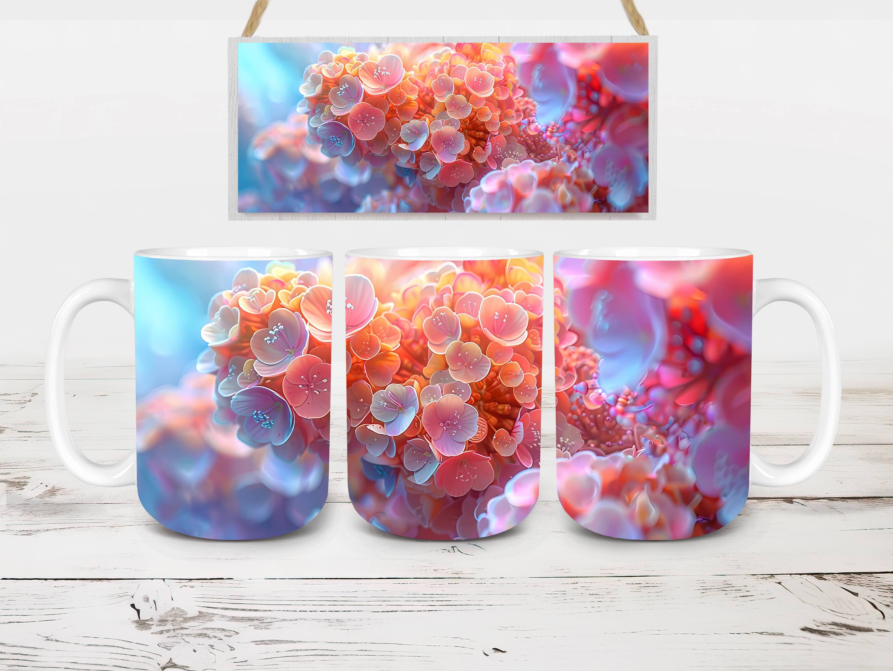 Flower Hydrangeas 6 Mug Wrap - CraftNest