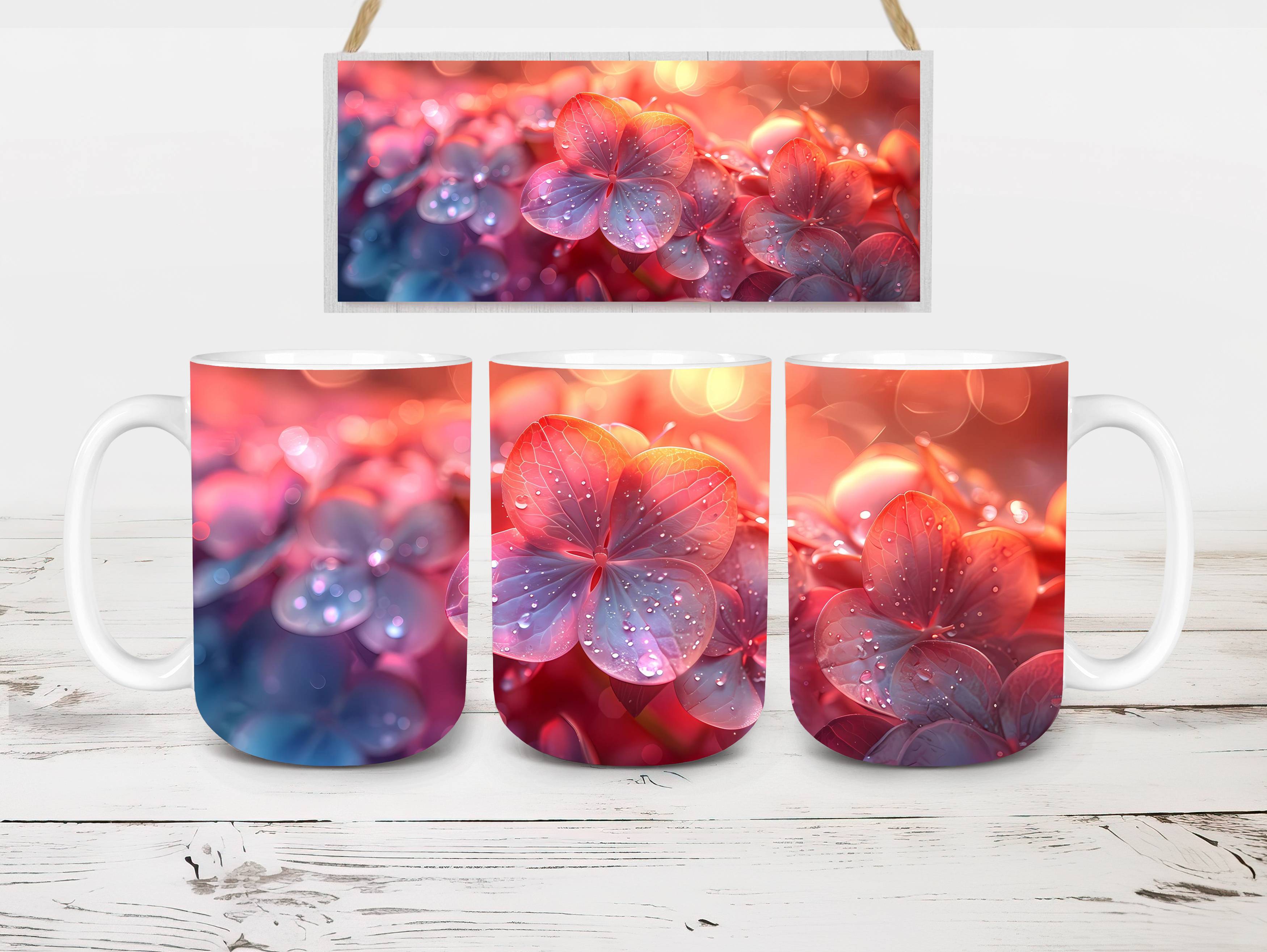 Flower Hydrangeas 6 Mug Wrap - CraftNest