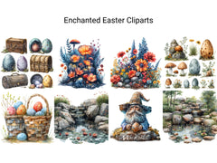 Enchanted Easter Clipart - CraftNest