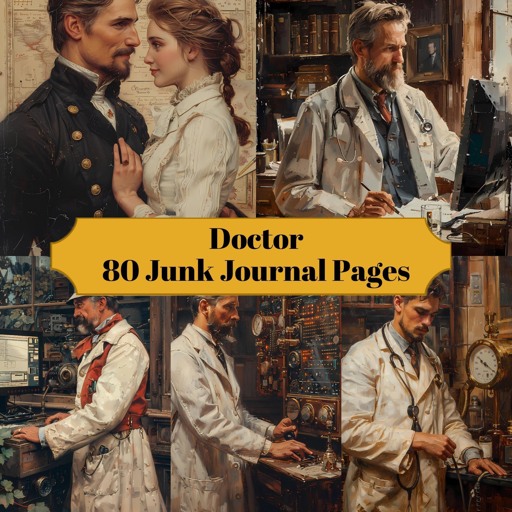 Doctor Junk Journal Pages - CraftNest - Digital Crafting and Art