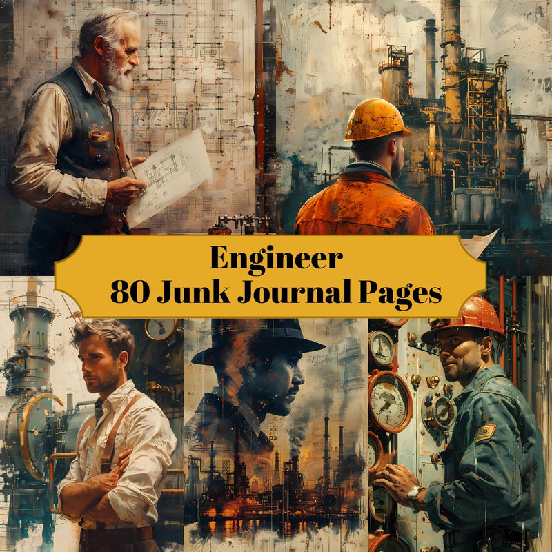 Engineer Junk Journal Pages - CraftNest - Digital Crafting and Art