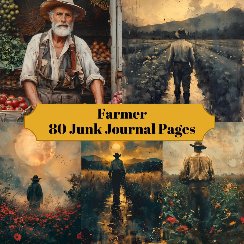 Farmer Junk Journal Pages - CraftNest - Digital Crafting and Art