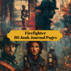 Firefighter Junk Journal Pages - CraftNest - Digital Crafting and Art