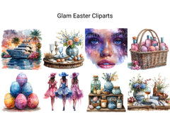 Glam Easter Clipart - CraftNest