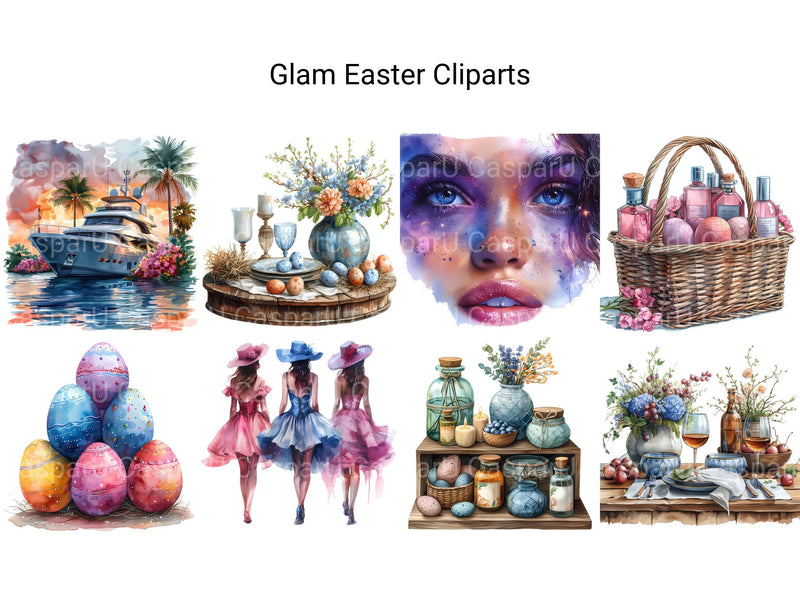 Glam Easter Clipart - CraftNest