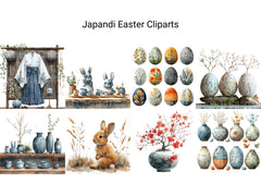 Japandi Easter Clipart - CraftNest