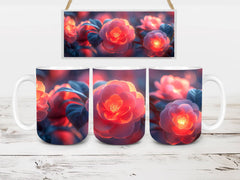 Flower Camellias 4 Mug Wrap - CraftNest