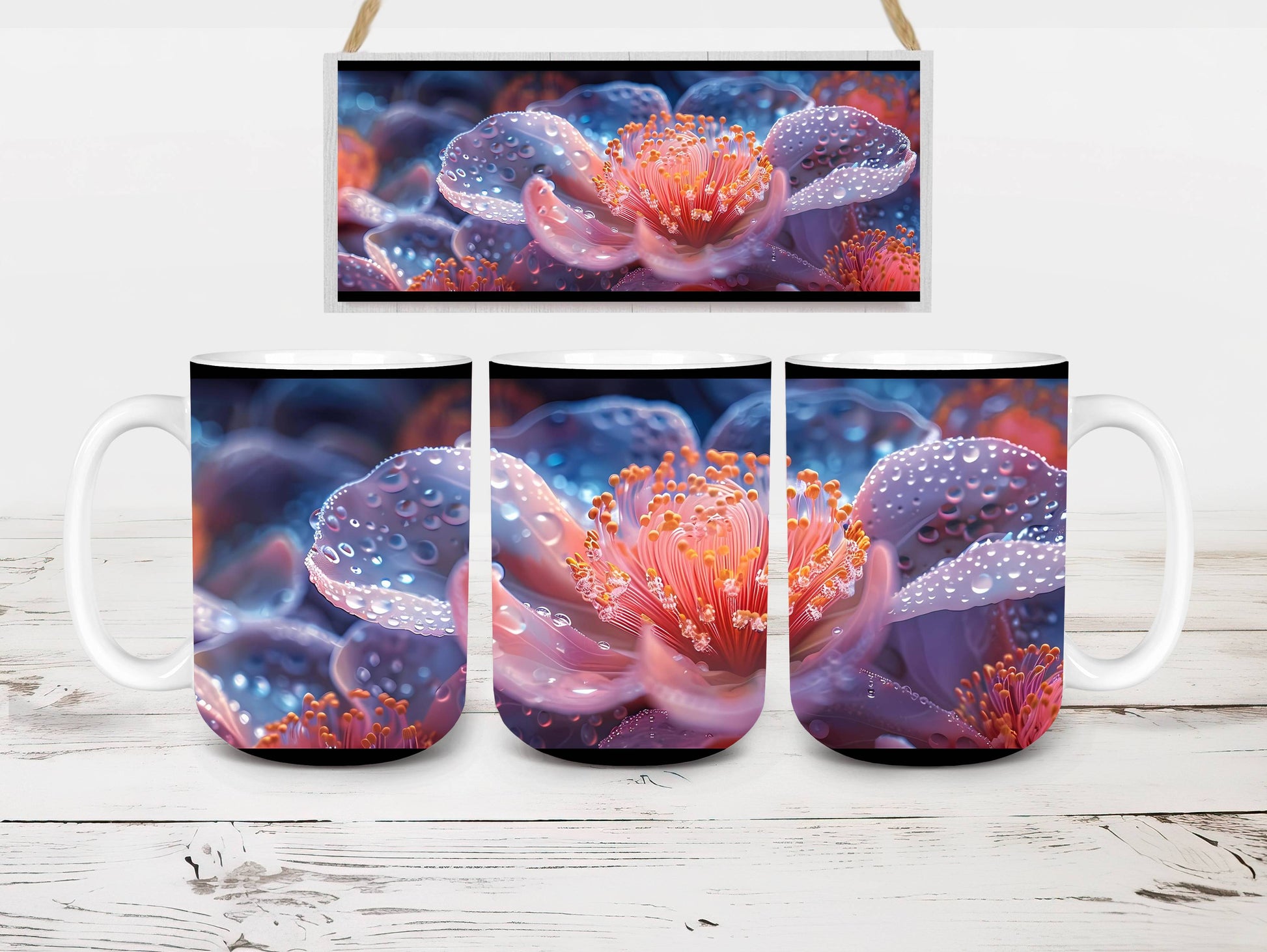 Flower Camellias 4 Mug Wrap - CraftNest