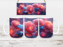 Flower Camellias 5 Mug Wrap - CraftNest