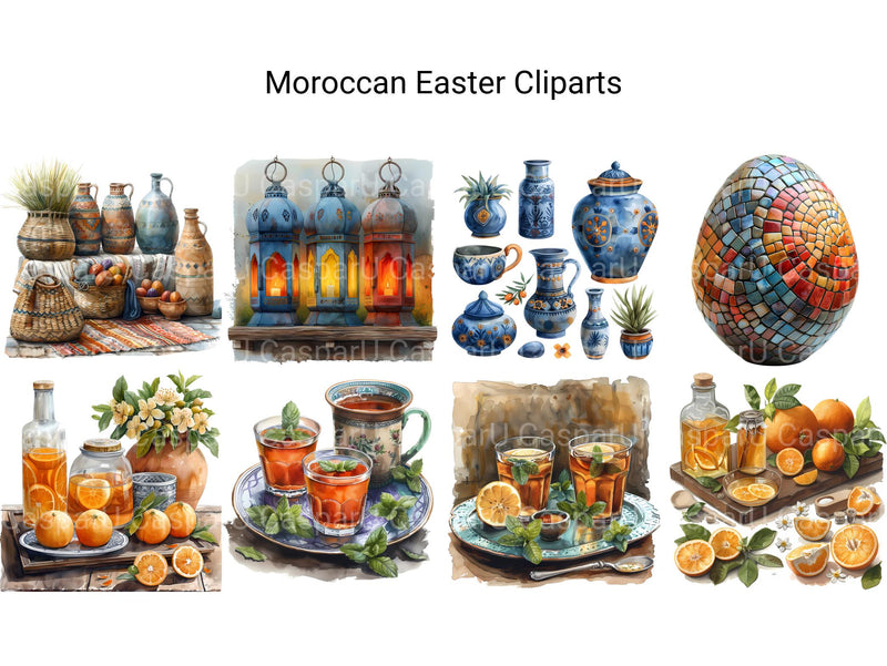 Moroccan Easter Clipart - CraftNest