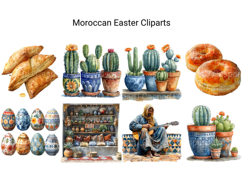 Moroccan Easter Clipart - CraftNest