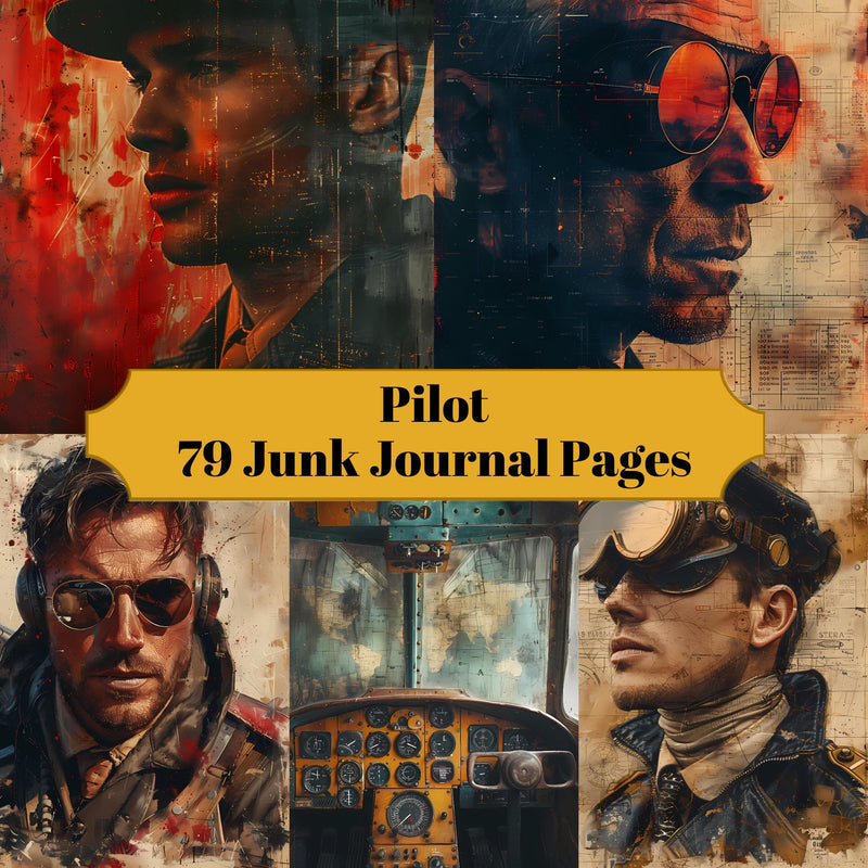 Pilot Junk Journal Pages - CraftNest - Digital Crafting and Art