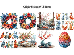 Origami Easter Clipart - CraftNest