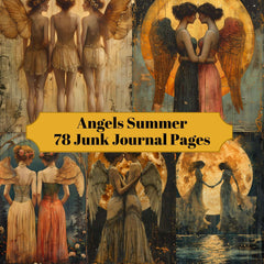 Angels Summer Junk Journal Pages - CraftNest - Digital Crafting and Art