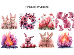 Pink Easter Clipart - CraftNest