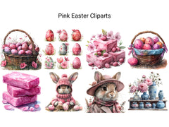 Pink Easter Clipart - CraftNest