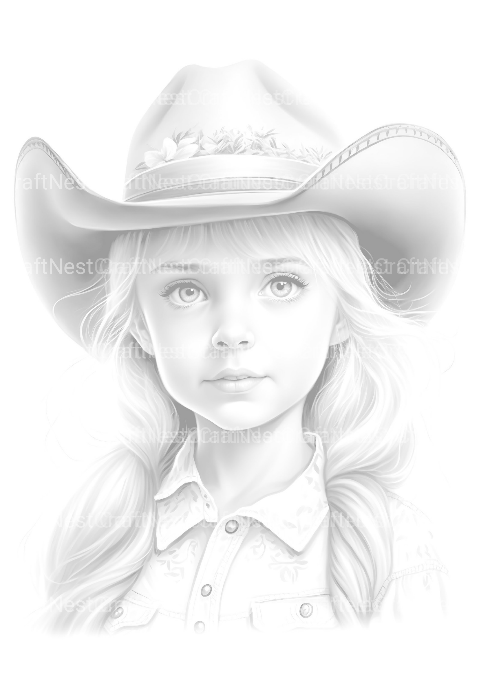 Flower Girl Coloring Book 2 - CraftNest - Digital Crafting and Art