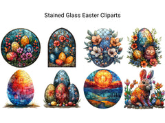 Stained Glass Easter Clipart - CraftNest