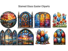 Stained Glass Easter Clipart - CraftNest