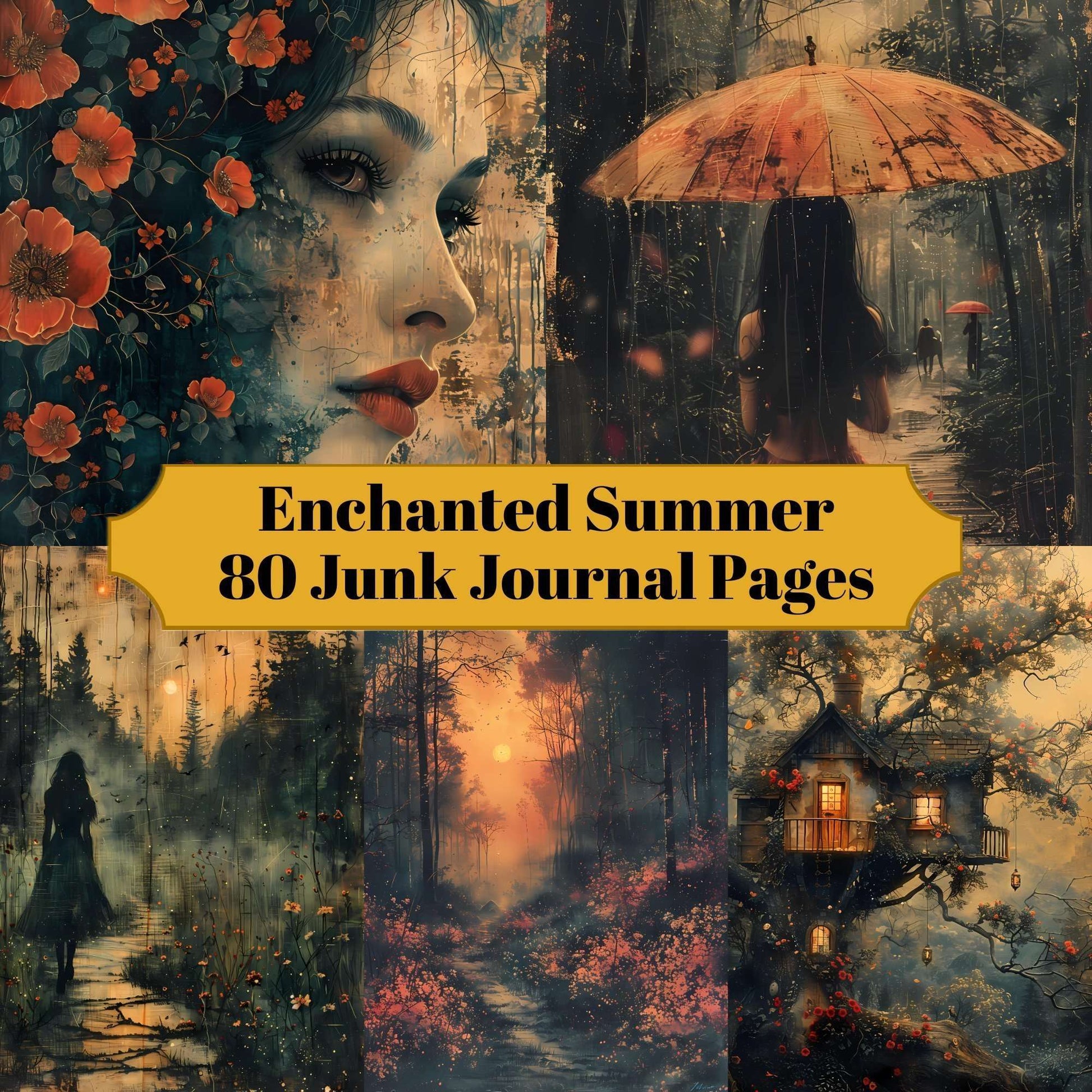 Enchanted Summer Junk Journal Pages - CraftNest - Digital Crafting and Art