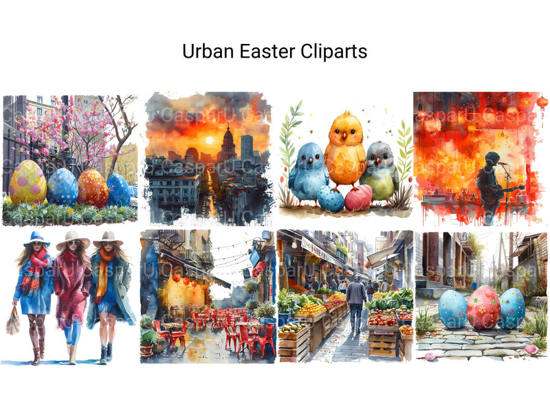 Urban Easter Clipart - CraftNest