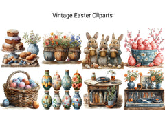 Vintage Easter Clipart - CraftNest