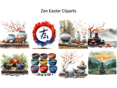 Zen Easter Clipart - CraftNest