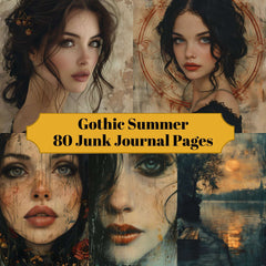 Gothic Summer Junk Journal Pages - CraftNest - Digital Crafting and Art