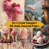 Ice Cream Summer Junk Journal Pages