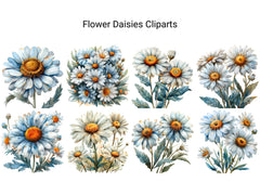 Daisies Flowers Clipart - CraftNest - Digital Crafting and Art