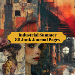 Industrial Summer Junk Journal Pages - CraftNest - Digital Crafting and Art