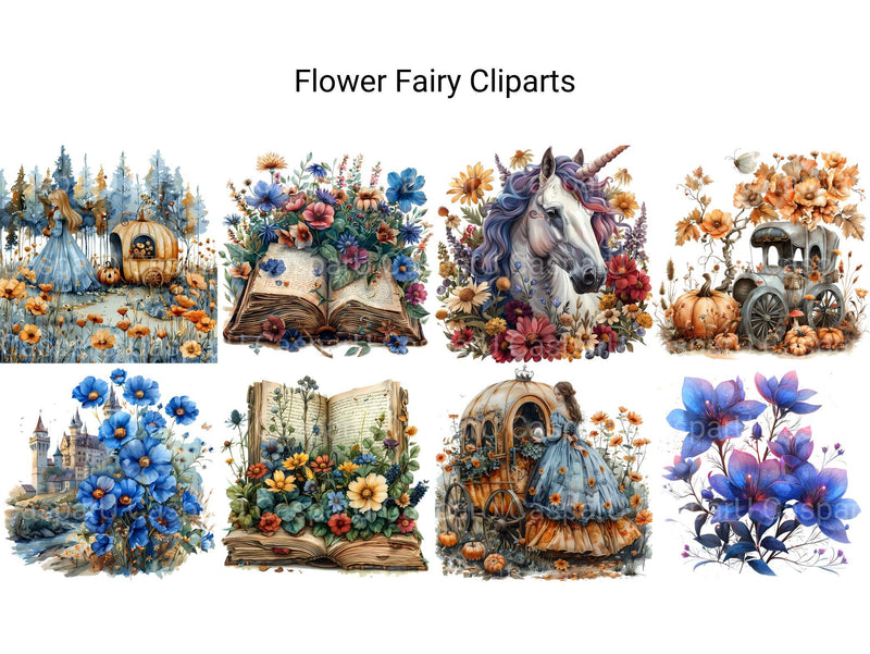 Fairy Flowers Clipart - CraftNest - Digital Crafting and Art