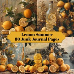 Lemon Summer Junk Journal Pages - CraftNest - Digital Crafting and Art