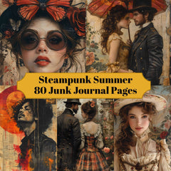 Steampunk Summer Junk Journal Pages - CraftNest - Digital Crafting and Art