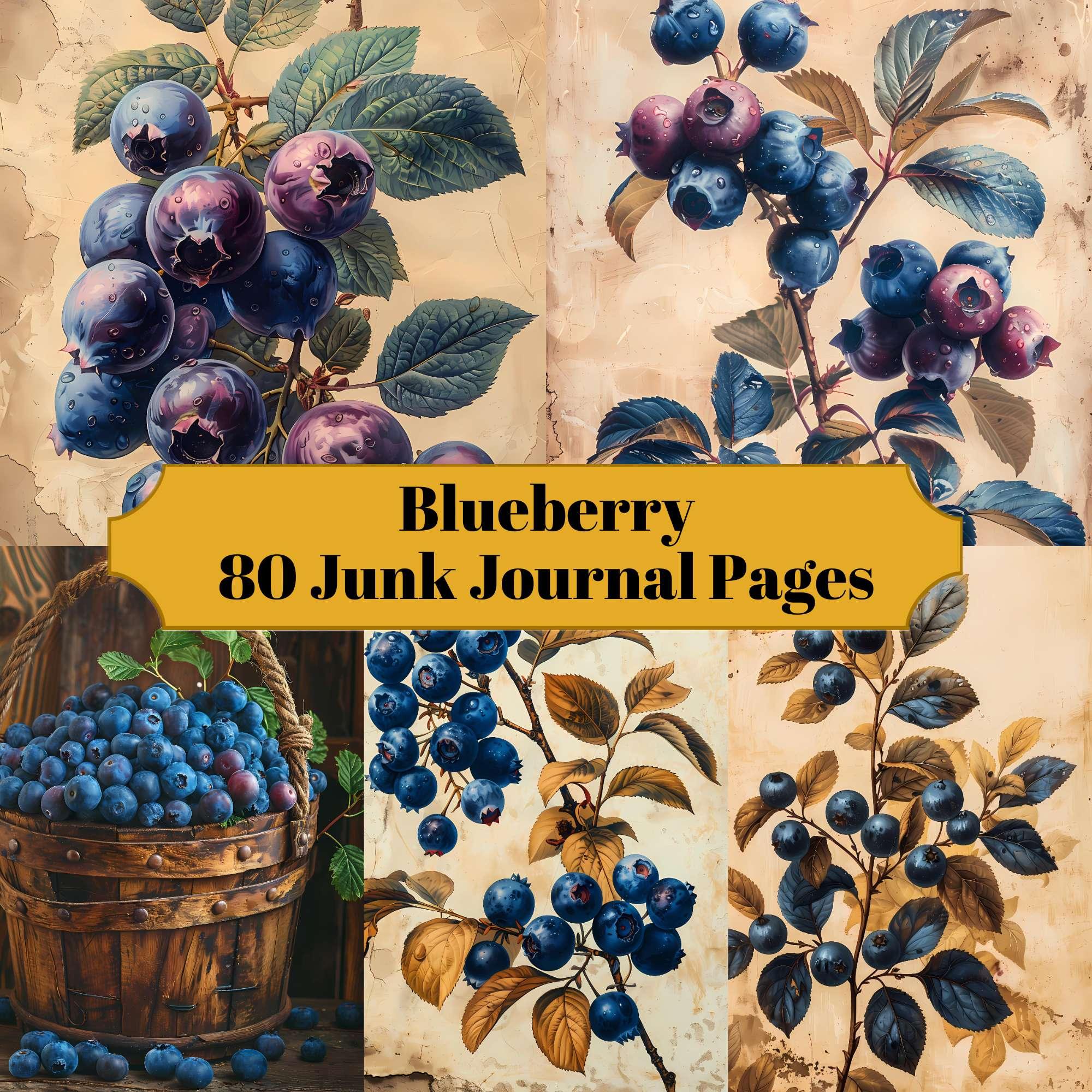 Blueberry Journal Blueberry Junk Journal Pages