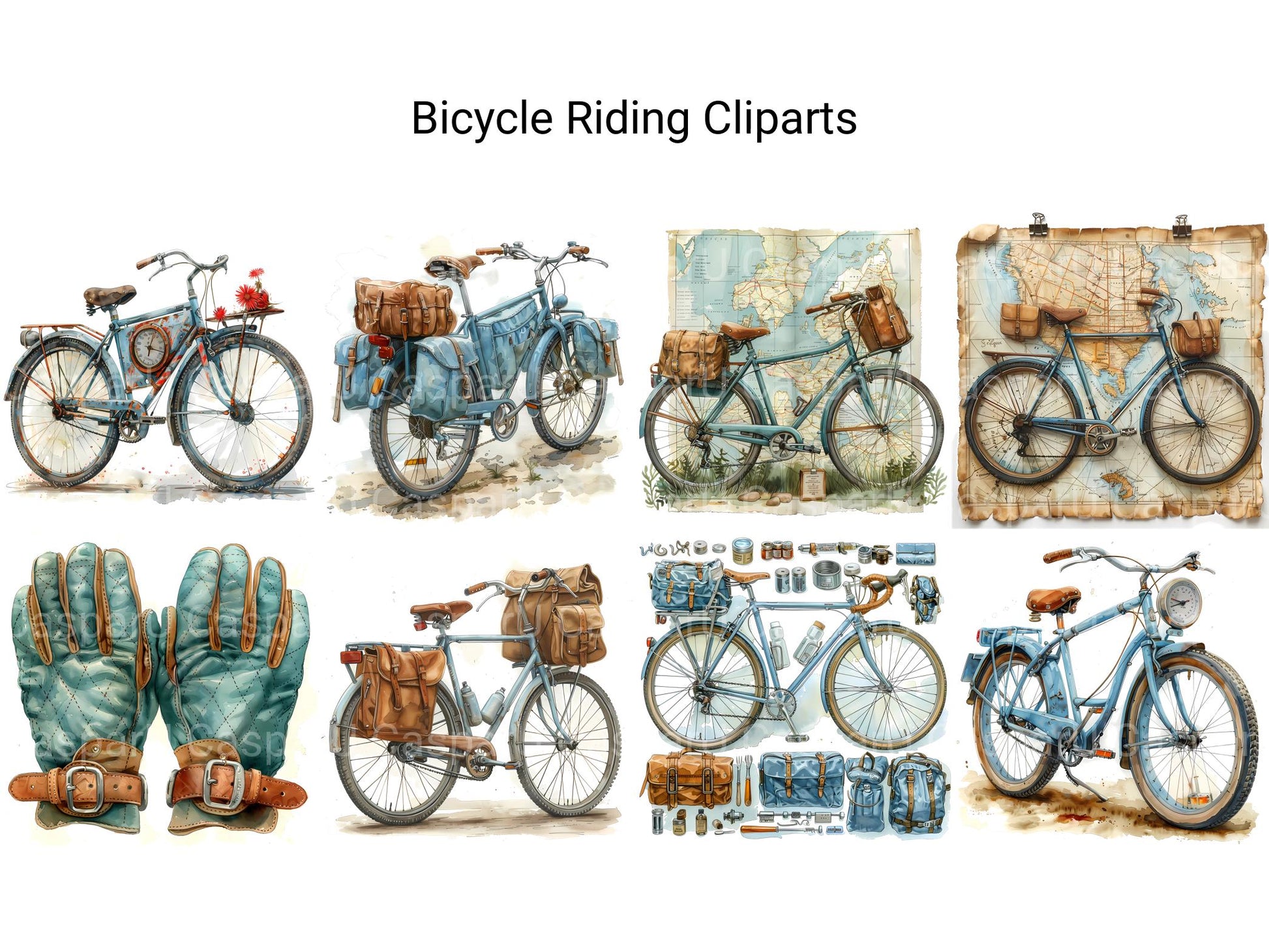 Bicycle Riding Clipart - CraftNest - Digital Crafting and Art