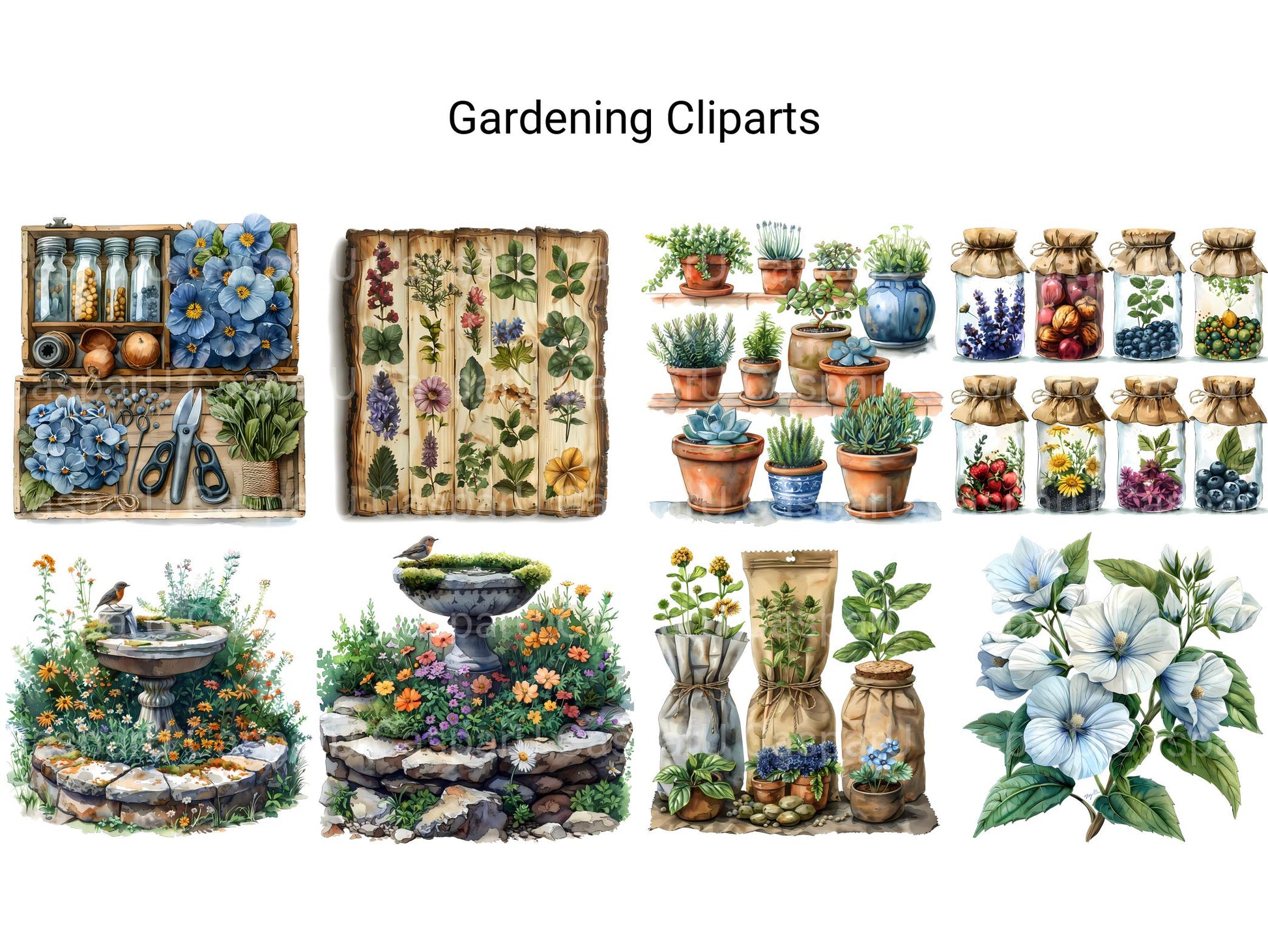 Gardening Clipart - CraftNest - Digital Crafting and Art