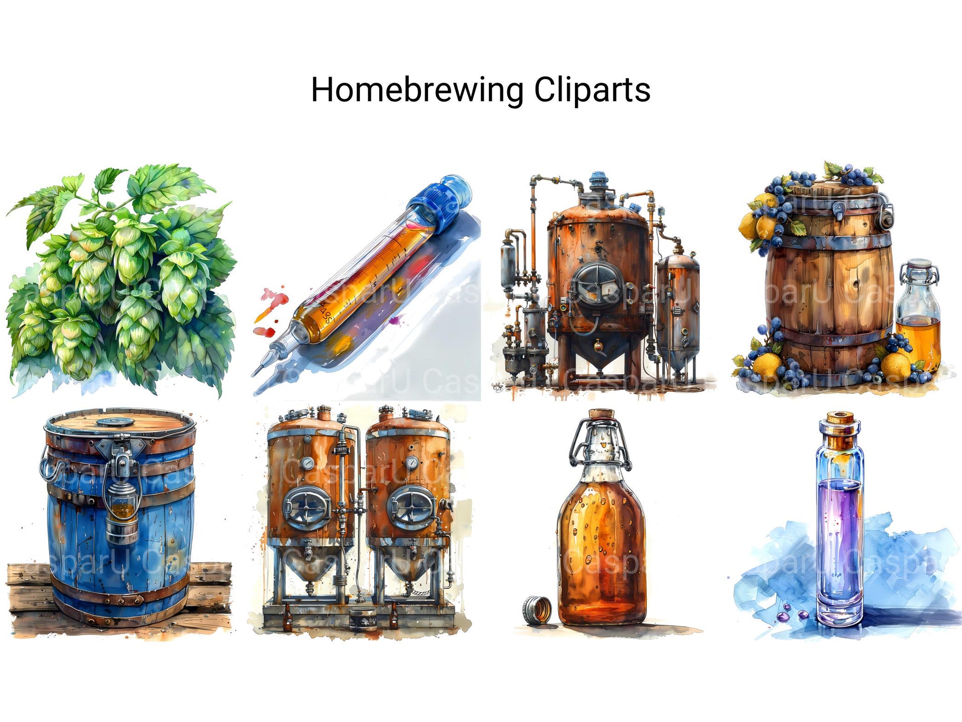 Homebrewing Clipart - CraftNest - Digital Crafting and Art