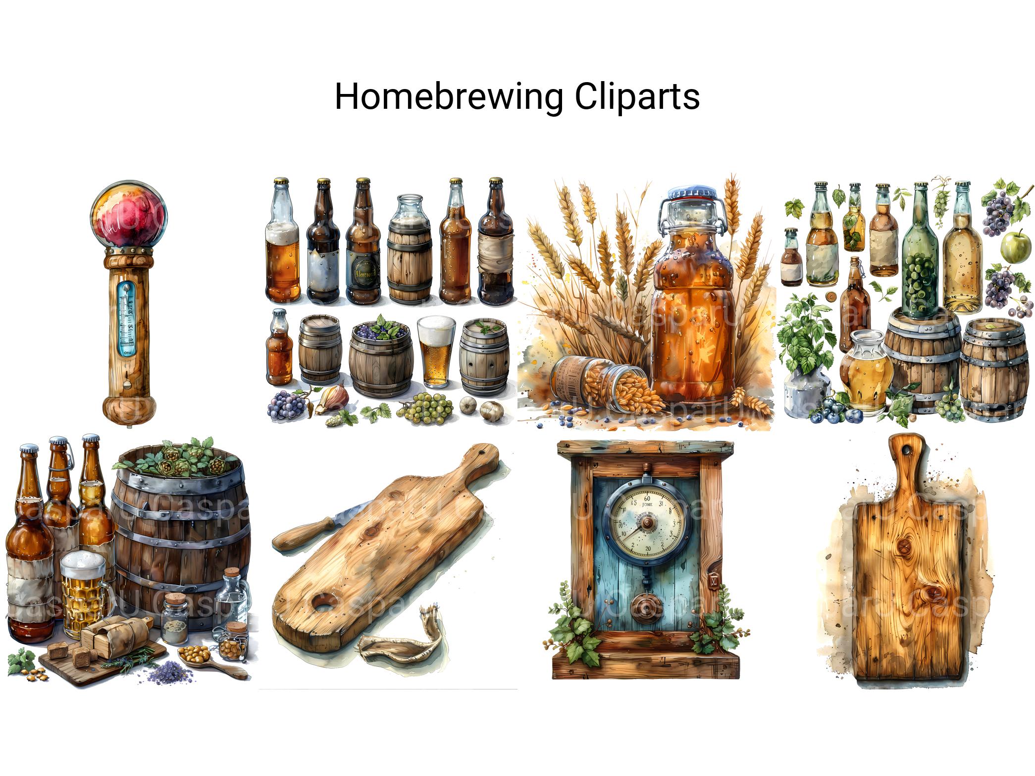 Homebrewing Clipart - CraftNest - Digital Crafting and Art