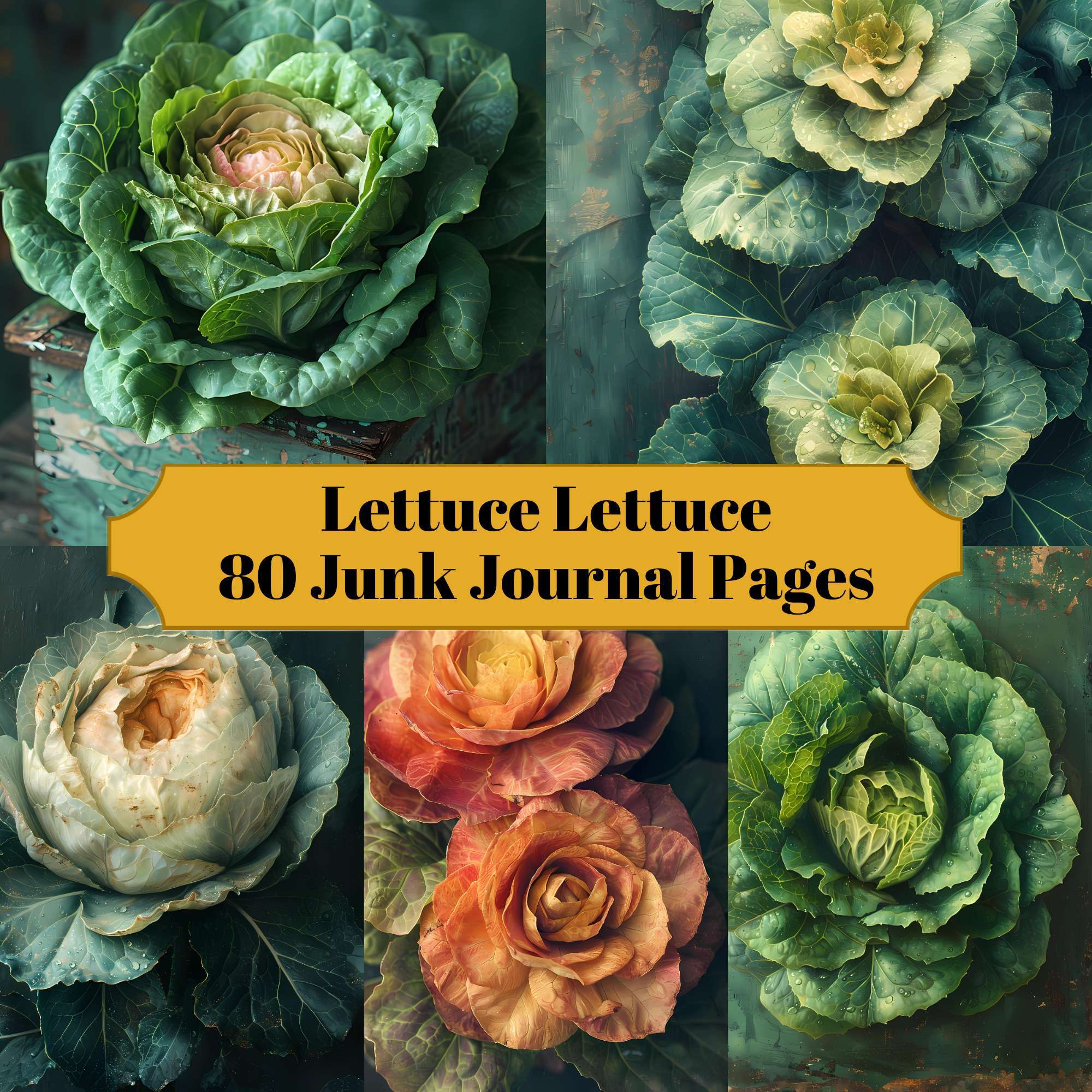 Lettuce Junk Journal Pages - CraftNest - Digital Crafting and Art