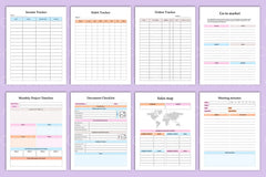 Project Management Planner - CraftNest - Digital Crafting and Art