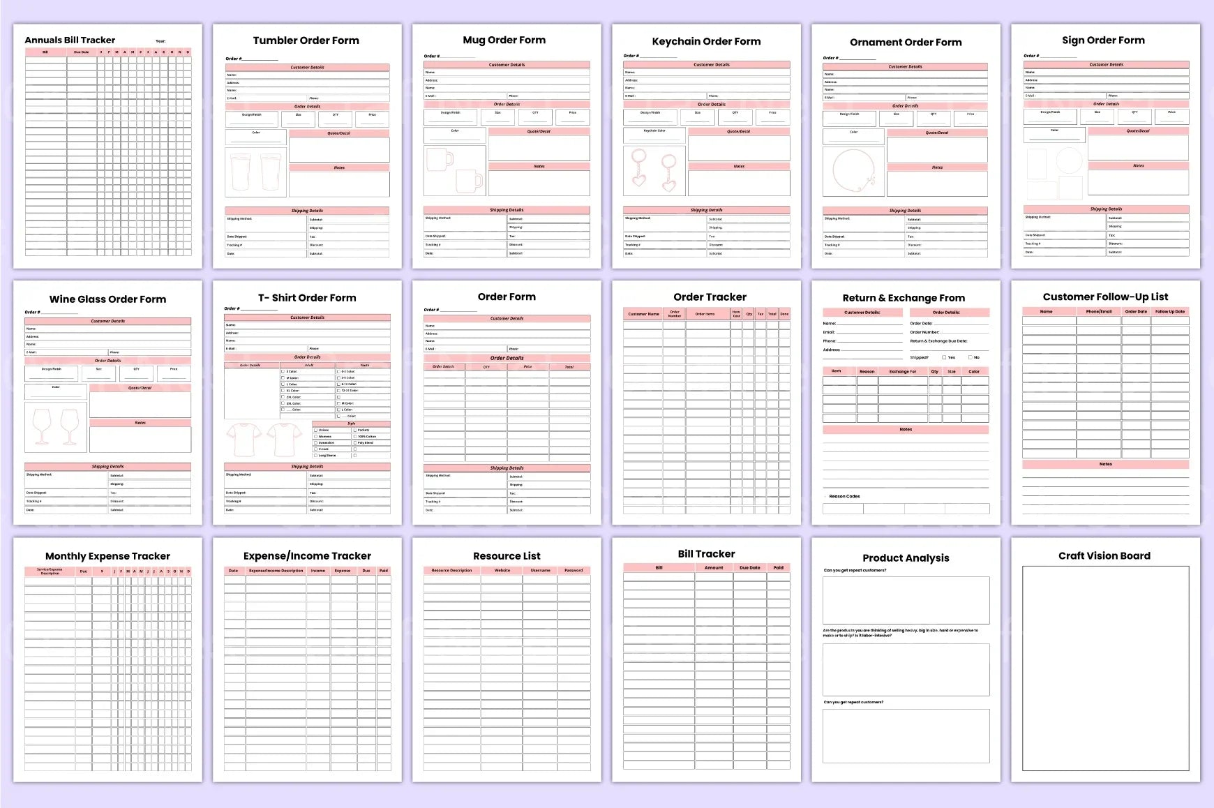Craft Business Planner Guide - CraftNest - Digital Crafting and Art