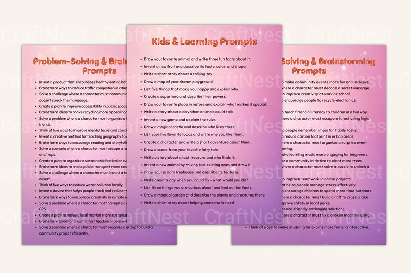 The Ultimate Creative Prompts Library - CraftNest - Digital Crafting and Art